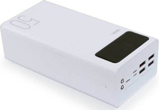 Remax RPP-162 Power Bank 50000mAh mit 4 USB-A Anschlüssen Weiß