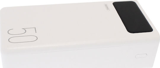 Remax RPP-162 Power Bank 50000mAh mit 4 USB-A Anschlüssen Weiß