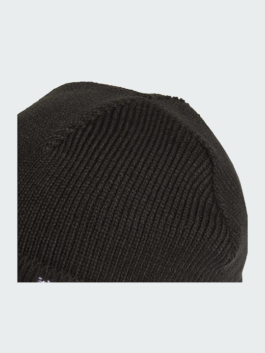 3-Stripes Beanie Unisex Σκούφος Πλεκτός σε Μαύρο χρώμα