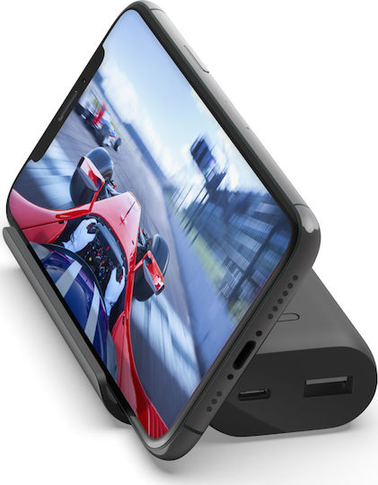 Belkin Boost Charge + Stand Play Series Power Bank 5000mAh 12W με Θύρα USB-A και Θύρα USB-C Μαύρο