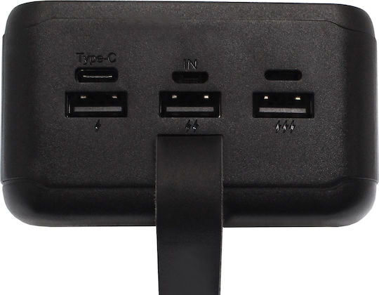 Remax RPP-185 Power Bank 50000mAh με 3 Θύρες USB-A Μαύρο
