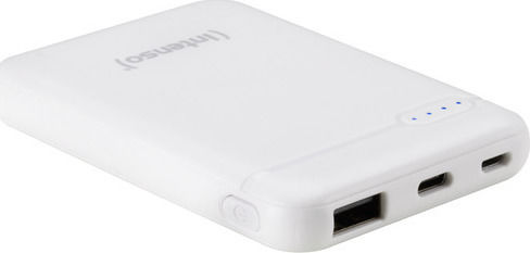 Intenso XS Power Bank 5000mAh cu Port USB-A și Port USB-C Alb