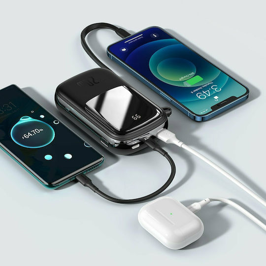 Baseus Qpow Pro Power Bank 20000mAh 20W με Θύρα USB-A και Θύρα USB-C Power Delivery / Quick Charge 3.0 Μαύρο