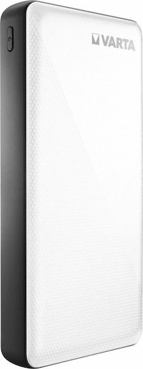 Varta Energy Power Bank 20000mAh with 2 USB-A Ports and USB-C Port White