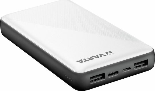 Varta Energy Power Bank 15000mAh с 2 USB-A порта и USB-C порт Бял