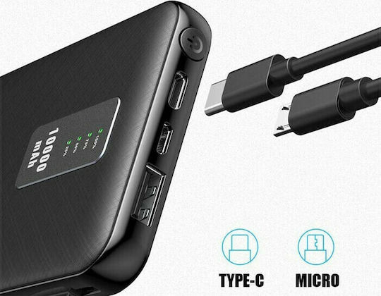 Awei P11K Power Bank 10000mAh with USB-A Port Black