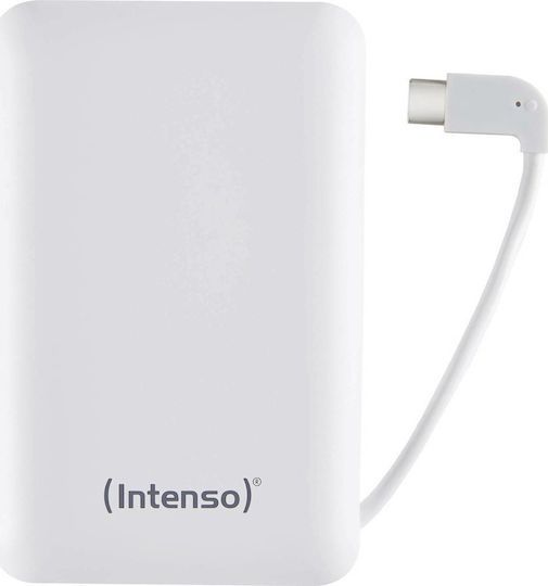 Intenso XS Power Bank 10000mAh με Θύρα USB-A και Θύρα USB-C Λευκό
