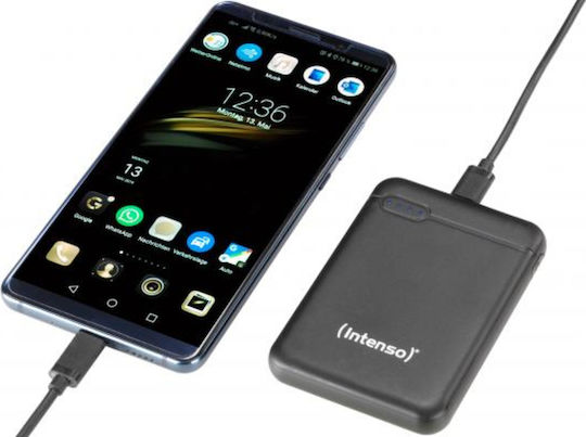 Intenso XS Power Bank 10000mAh με Θύρα USB-A και Θύρα USB-C Μαύρο