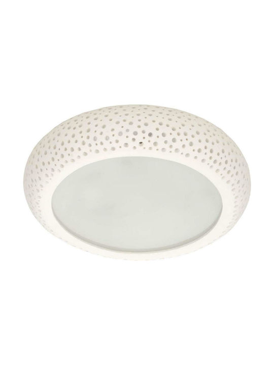 Inlight 42155Α Deckenleuchte 50cm Weiß mit Fassung E27