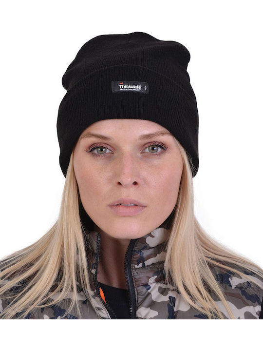 Ανδρικός Beanie Σκούφος σε Μαύρο χρώμα