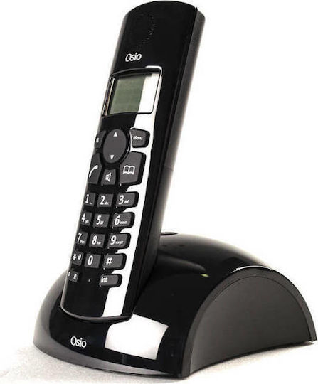 Osio OSD-8610 Telefon fără fir cu Meniu în Limba Greacă Negru