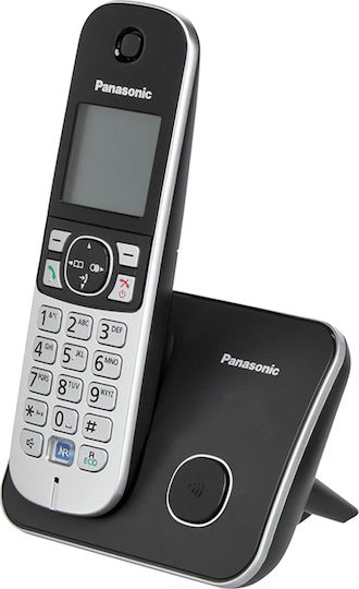 Panasonic KX-TG6811 Ασύρματο Τηλέφωνο με Ελληνικό Μενού Μαύρο