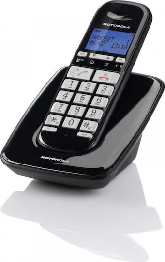 Motorola S3001 Ασύρματο Τηλέφωνο με Ελληνικό Μενού Μαύρο