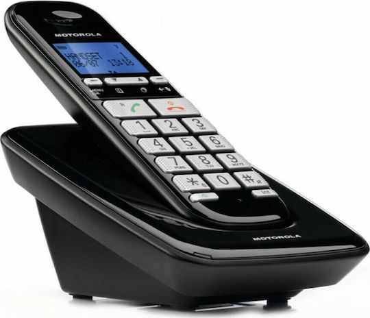 Motorola S3001 Ασύρματο Τηλέφωνο με Ελληνικό Μενού Μαύρο