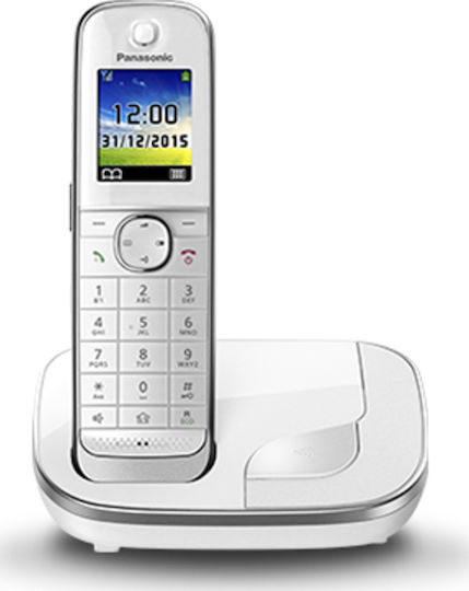 Panasonic KX-TGJ310 Безжичен Телефон с Българско Меню Бял