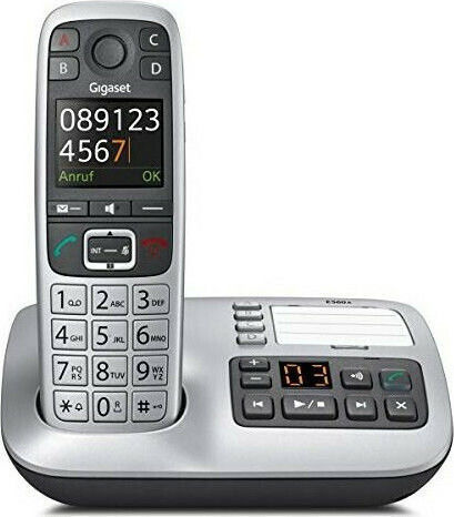 Gigaset E560A Ασύρματο Τηλέφωνο με Ελληνικό Μενού Μαύρο