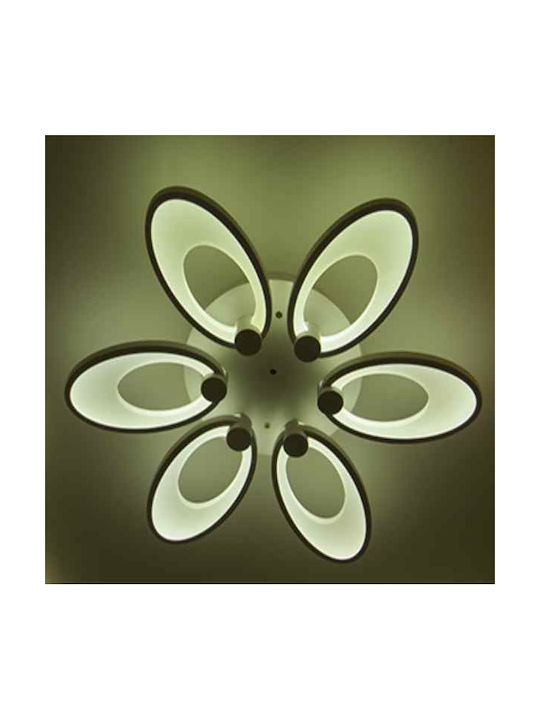 Atman Pamplona Ceiling Mount Light 65cm White with Integrated LED and Remote Control