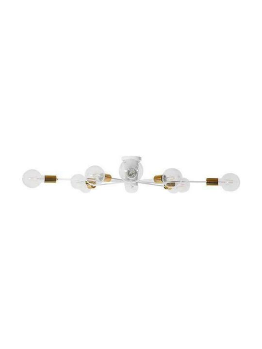 GloboStar Aurora Ceiling Mount Light 95cm White with Socket E27