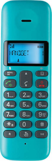 Motorola T301 Cordless Phone with Greek Menu turquoise