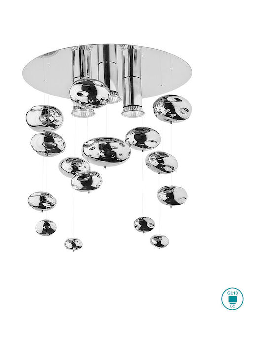 Nowodvorski Salva C Modern Metal Ceiling Light with Socket GU10 Silver