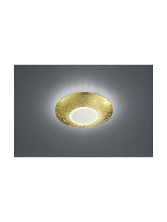 Trio Lighting Chiros Πλαφονιέρα Οροφής 32εκ. Χρυσή με Ενσωματωμένο LED