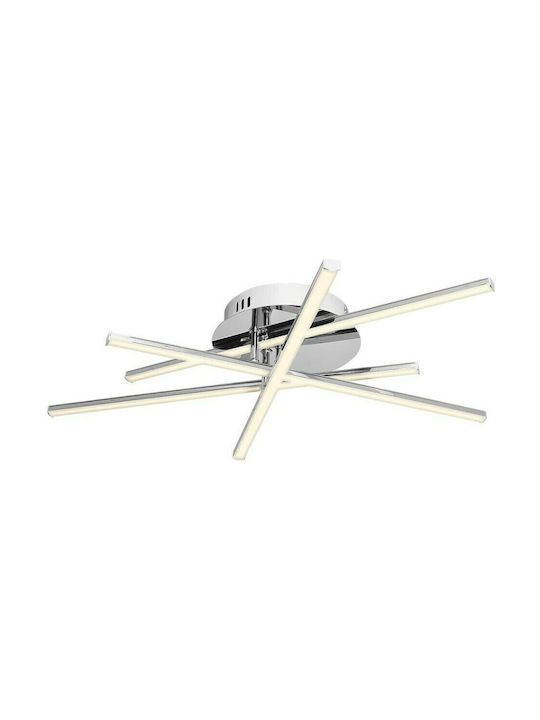 Vivalux Matrix Ceiling Mount Light 60cm Silver with Integrated LED