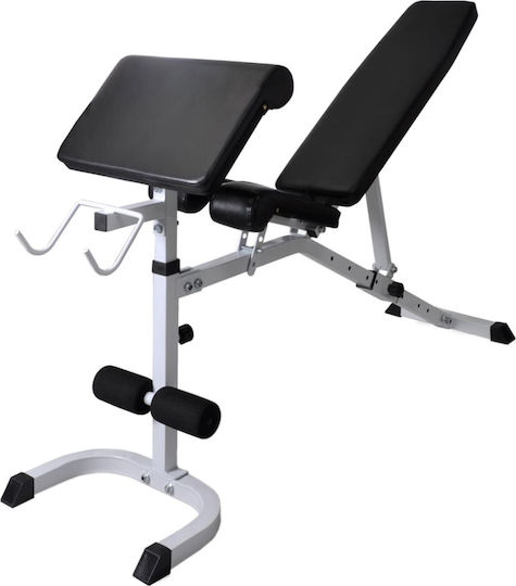 vidaXL Adjustable Workout Bench with Stands