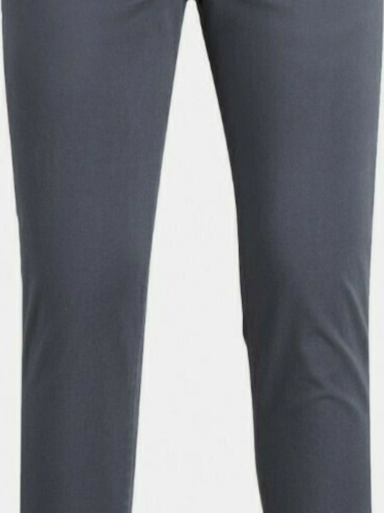 Chino Elastic Trousers in Slim Fit Asphalt