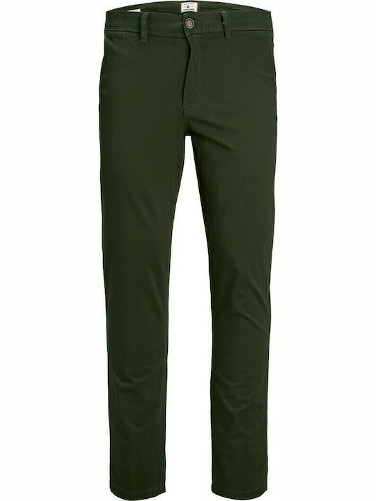 MARCO Παντελόνι Chino Ελαστικό σε Slim Εφαρμογή Forest Night