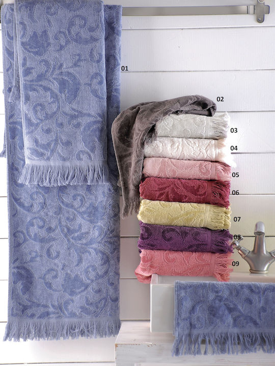 Rythmos Hand Towel Sienna 30x50cm. 08 Purple Weight 500gr/m²