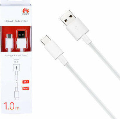 Huawei Ap51 USB 2.0 Cable USB-C male - USB-A Λευκό 1m 55030260