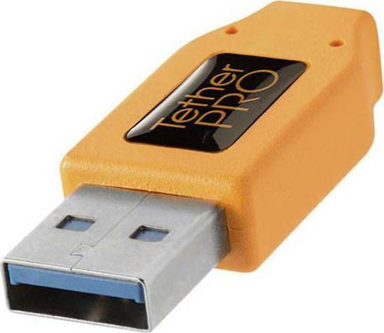 Tether Tools USB 3.0 Cable USB-C male - USB-A Πορτοκαλί 4.6m TET-CUC3215-ORG