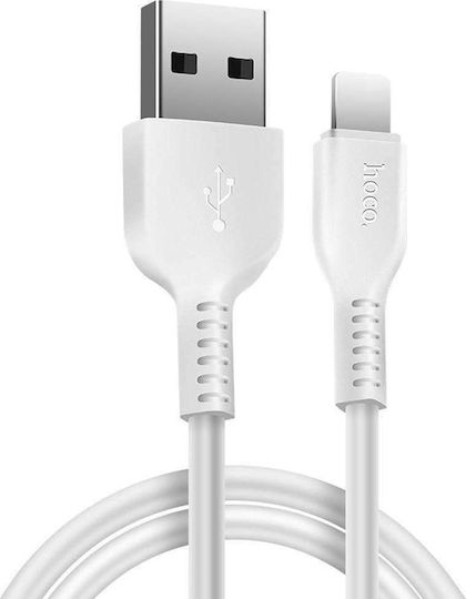 Hoco X20 Flash USB 2.0 Cable USB-C male - USB-A Λευκό 2m HOC-X20c-W2