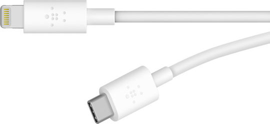 Belkin Boost Charge USB-C to Lightning Cable 18W Λευκό 1.2m (F8J239bt04-WHT)