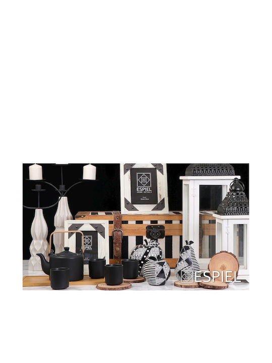 Espiel Wooden Decorative Trunks Set White 3pcs