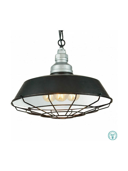 Fan Europe I-Bazar-S3 Pendant Light Black Bell with Socket E27