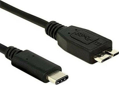 DeLock USB 3.1 Cable USB-C Male - Micro USB-B Black 0.5m 83676