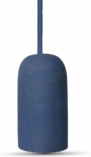 V-TAC Vt-7668 Pendant Light Blue with Socket E27 5cm