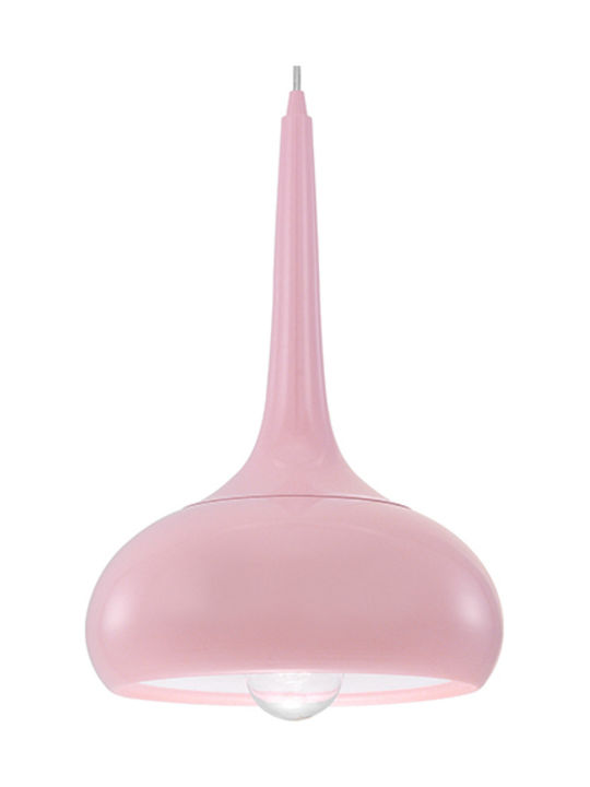 Luma Pendant Light Single-Light Bell for Socket E27 Pink