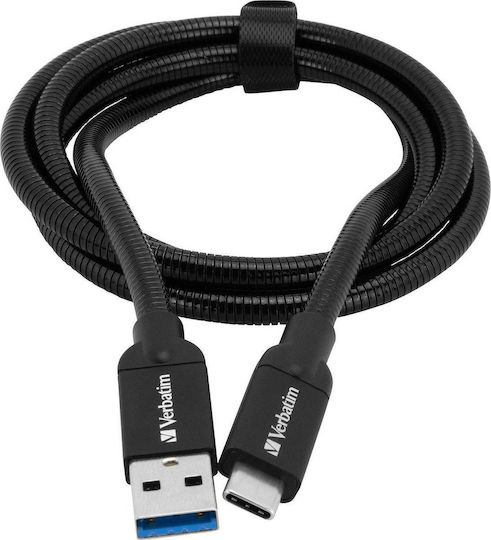 Verbatim USB 3.1 Cable USB-C male - USB-A Μαύρο 1m 48871