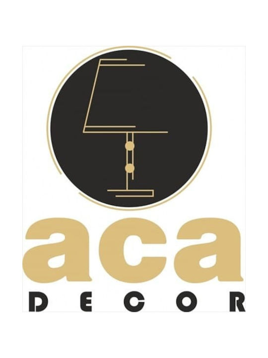 Aca Peru Κρεμαστό Φωτιστικό Λευκό με Σχοινί για Ντουί E27 49.5εκ.