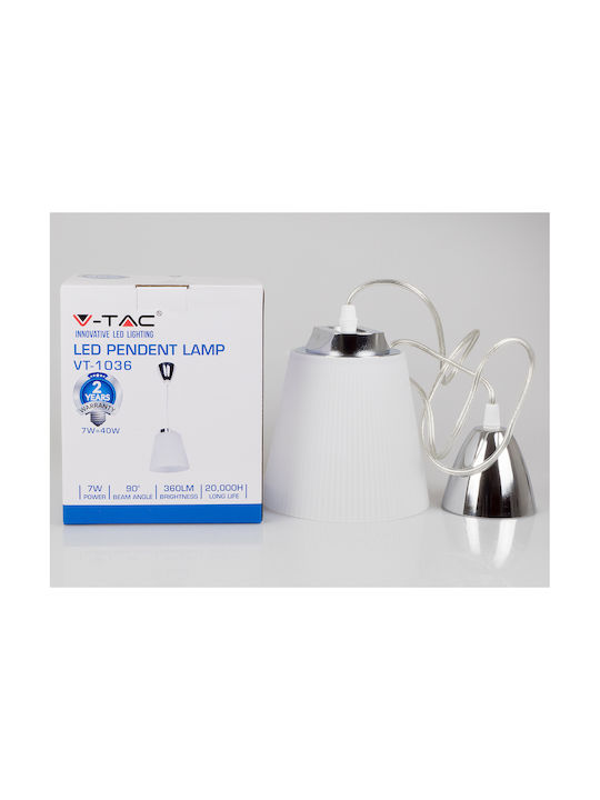 V-TAC Hängelampe Weiß 15cm.