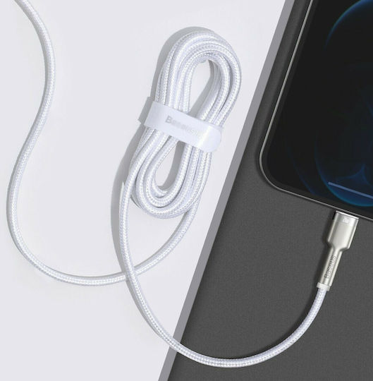 Baseus Cafule Metal Braided USB-C to Lightning Cable 20W White 2m (CATLJK-B02)