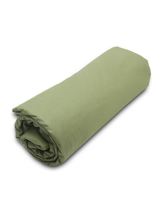 Sunshine Sheet Semi Double with Elastic 120x200+20cm. Menta 152 Olive 11