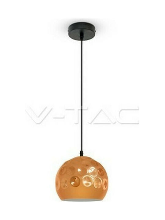 V-TAC Pendant Light Single-Light for Socket E27 Rose Gold