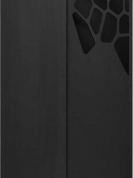 vidaXL Black 15.5x15.5x48.5cm