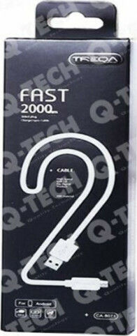 Treqa Cablu USB 3.0 USB-C Masculin - USB-A Alb 2m CA-8073