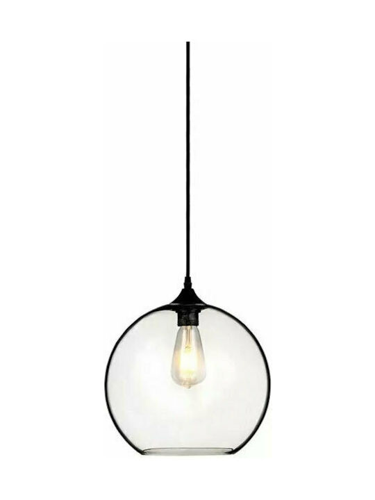 V-TAC Hängelampe Transparent mit Fassung E27 30cm.