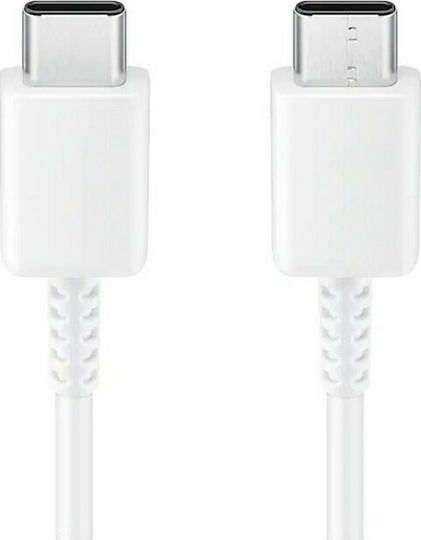 Samsung USB 2.0 Cable USB-C male - USB-C 100W Λευκό 1m EP-DG977BWE Bulk