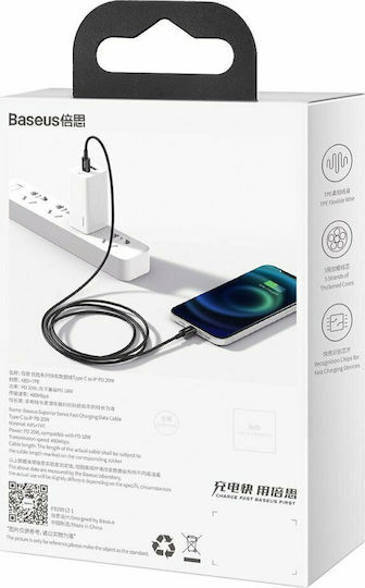Baseus Superior USB-C to Lightning Cable 20W Black 2m (CATLYS-C01)